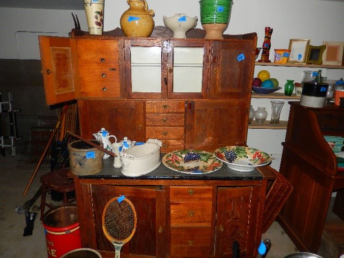 Very old Pine Hoosier Cabinet