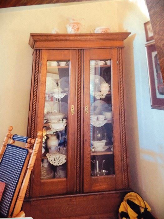 China hutch with delicate details