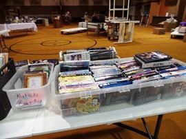 CD's, DVD's and VHS along with vinyl