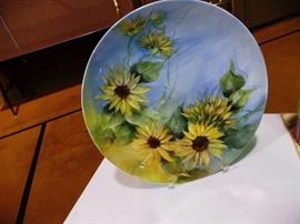 Large sunflower plate