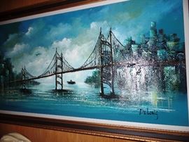 Large vibrant oil painting