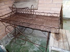 Very unique planter/serving cart