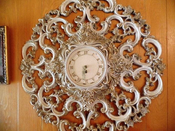 Large French Provincial hall clock  