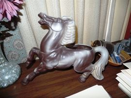 Impressive horse planter