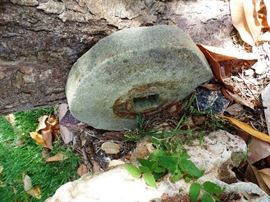 Antique mill stone 