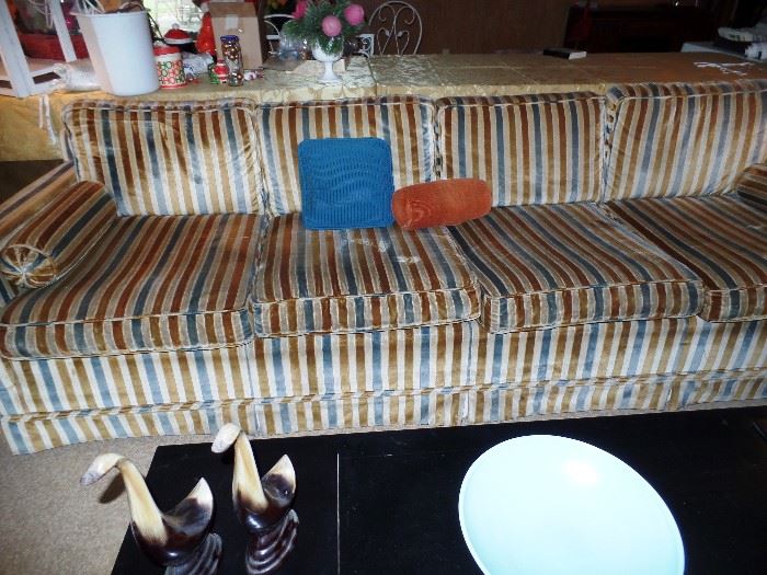 8 foot couch, needs upholstery work
