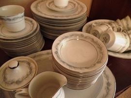 Vintage dish set with unique pattern