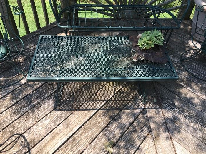Wrought Iron Coffee Table. 