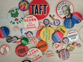 vintage political buttons