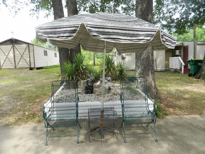 Lawn furniture and cement statuary 