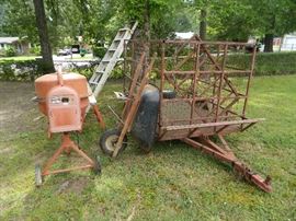 Outdoor items, wheelbarrow