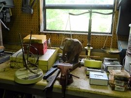 Old scales & other items in tool area