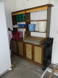 Chairs, buckets, storage items
