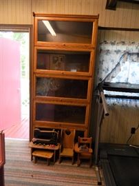 Lawyers bookcase & doll items