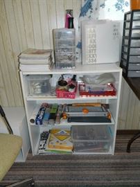 Shelf, letters, miscellaneous other items 