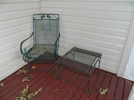 Another grouping of metal patio chair & table