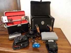 Vintage Cameras and camera equipment