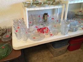 More glass items & china