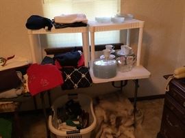 Clothing & glass items