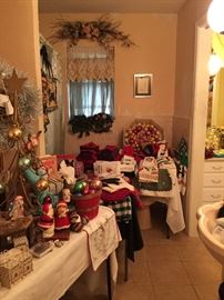 Vintage Christmas and Scottie linens