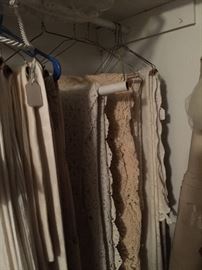 More vintage coverlets and table clothes