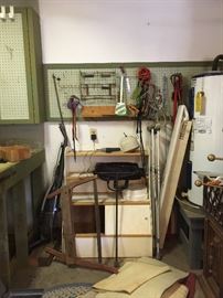 Display pieces, and farm tools