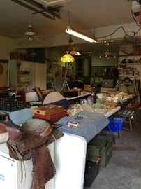 Looking into the garage