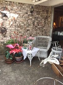 More wicker items, and wall art