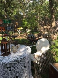 Looking into the garden