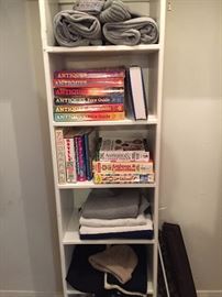 A good collection of antique reference books, there are more in the den.