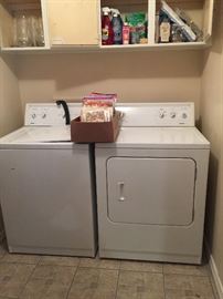 The washer and dryer