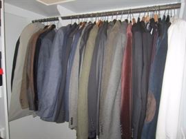 Men's suits, sport coats, tuxes, pants-