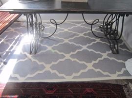 West Elm wool and cotton dhurrie