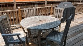 Barlow Tyrie teak patio set