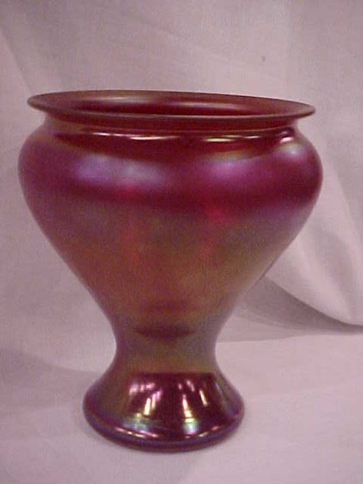 Lotex art glass vase