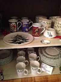Christmas china and mugs