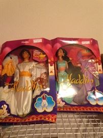 Aladdin dolls in original boxes