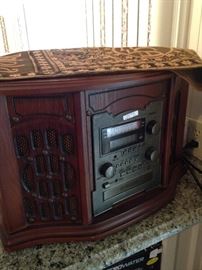 Replica of RCA tape player and radio