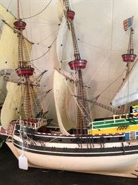 One of two ship models