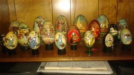 Very Special, unique, and beautiful Hand Painted Russian Eggs