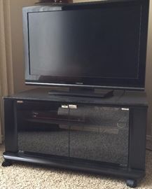 Toshiba 37" TV SOLD
TV Stand w Glass Front Doors