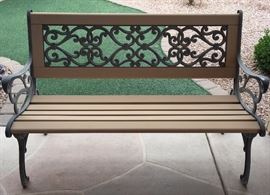 Wood and Iron Bench