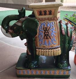 Elephant Plant Stand/Garden Stool