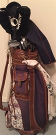 Golf Clubs Titleist Woods: Driver, 3,5, Irons 3-9, Pitching Wedge, Sand Wedge, Daiwa Golf Bag