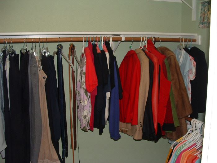 Lots of women's clothes - most are small size and many are Talbots