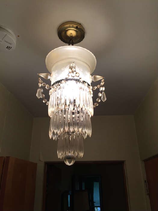 3 Crystal chandeliers 