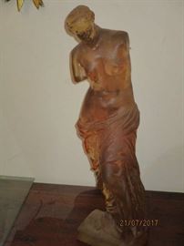 Dorothy c Thorpe pink resin Venus De milo sculpture
