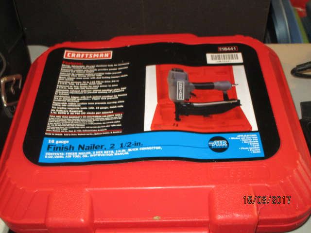 new in box Craftsman finish nailer