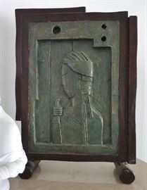 Art Deco / Industrial Age Bronze Plaque