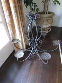 Wrought Iron Candle Chandelier